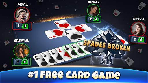 Spades - Card Games Free screenshot 1