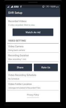 SVR, Background Video Recording screenshot 6