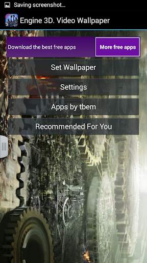 Engine 3D. Video Wallpaper screenshot 6