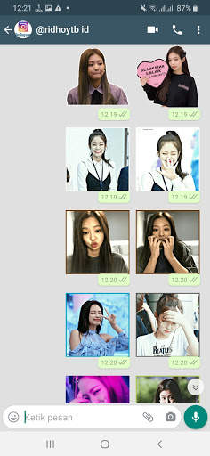 Stiker WA Jennie Blackpink for WAStickerApps screenshot 2