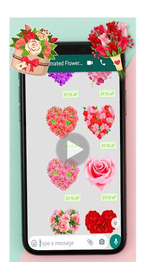 🌹Animated Flowers Stickerz for WhatsApp 🌺(GIF) screenshot 3