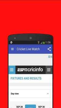 Cricket lIVE Match New screenshot 4