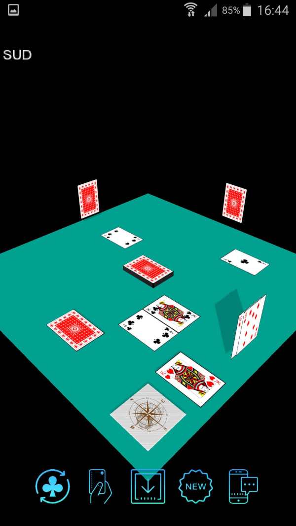 Playing cards 3D (free game without ads) screenshot 1