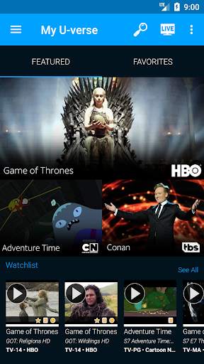 AT&T U-verse screenshot 1