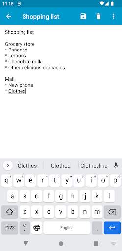 Notepad screenshot 2