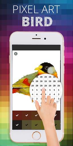 Bird Pixel Coloring By Number screenshot 4