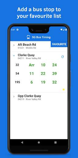 SG Bus Timing screenshot 2