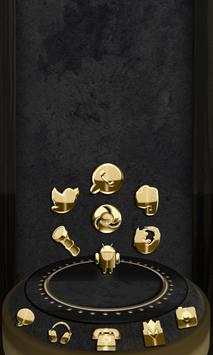 Gold Li Next Launcher theme screenshot 4