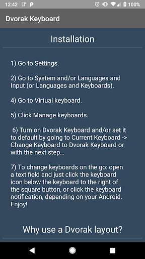 Dvorak Keyboard स्क्रीनशॉट 4
