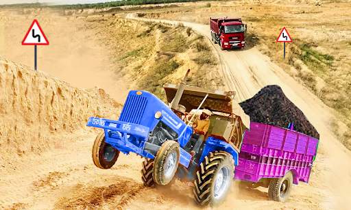 Tractor Trolley Free Cargo Game-Driving Simulator screenshot 2