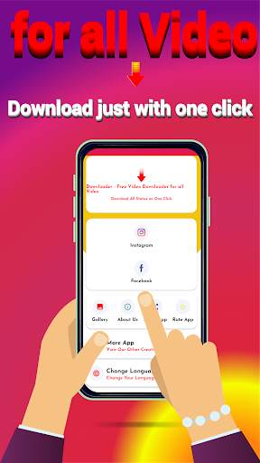 Downloader - Free Video Downloader for fb & Insta screenshot 4