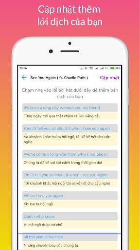 Học Tiếng Anh qua Bài Hát स्क्रीनशॉट 6