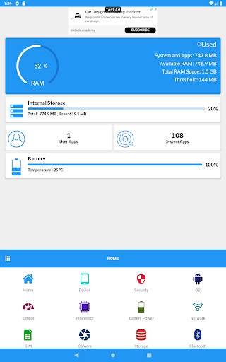 Device Info Hardware & Software config for Android screenshot 18