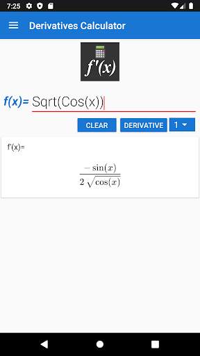 Derivatives Calculator screenshot 2