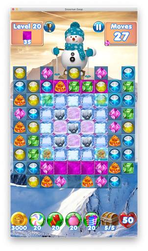 Snowman Swap - match 3 games and Christmas Games screenshot 2