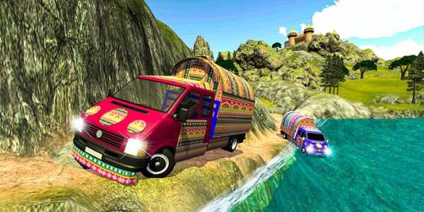 Offroad Pickup Van Driving Simulator 2019 screenshot 1