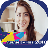 Asian Cup 2018 Photo Frame Editor ~ Asian Games 18 icon