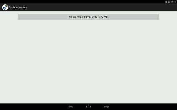 Slovak-Urdu Dictionary screenshot 11