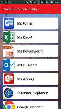 Computer Shortcut keys 1 تصوير الشاشة