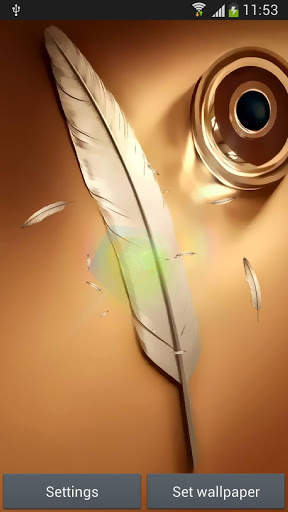 Note feather wallpaper screenshot 2