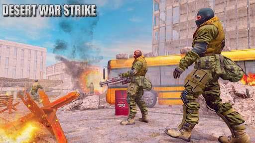 Desert War Strike: 3D Gun Game screenshot 5