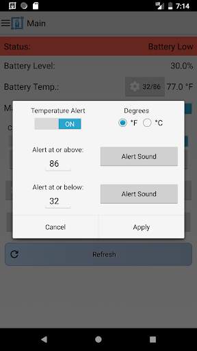 Battery Alert 40-80 Lite screenshot 3