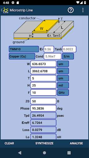 RF & Microwave Toolbox lite screenshot 2