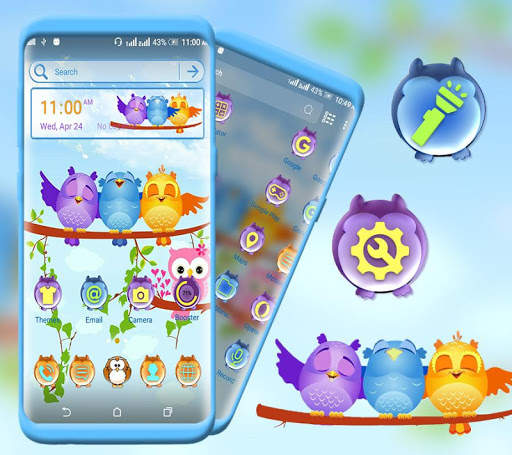 Animated Birds Launcher Theme screenshot 1