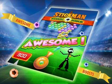 Sepak bola Stickman gelembung screenshot 2