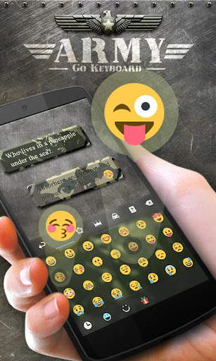 Army GO Keyboard Theme & Emoji screenshot 2