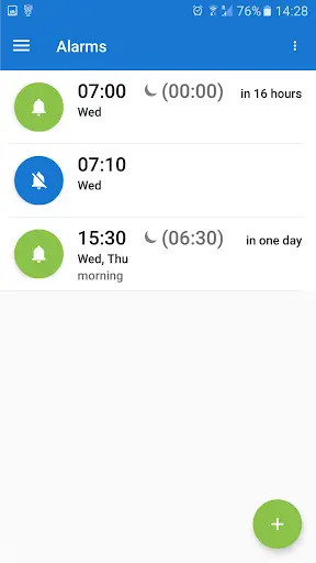 Poweramp Alarm Clock screenshot 1