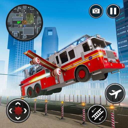 Flying Fire Truck Simulator-City Rescue Games 2020 1.1