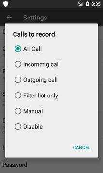 Automatic voice call recorder and audio notes скриншот 7