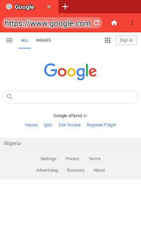 Dark browser screenshot 1