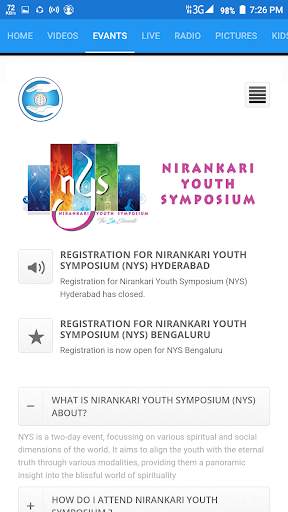 Nirankari App : Events, Live, Videos, Radio & Kids screenshot 3