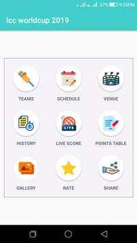Icc Cricket Worldcup 2019 screenshot 1