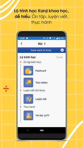 Học Kanji N5, N4, N3, N2, N1 - Janki screenshot 3