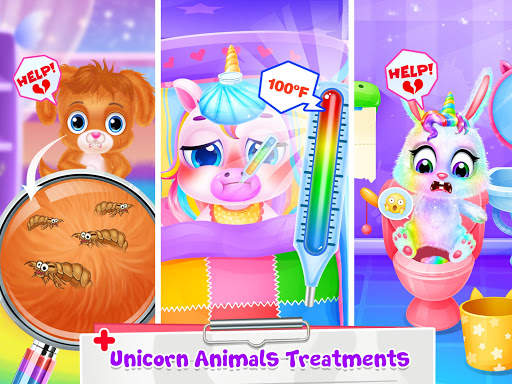 Unicorn Princess Doctor - Save Jungle Pet Animals screenshot 4