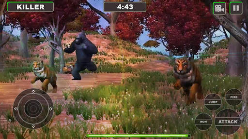 Lion Vs Gorilla : Animal Family Simulator Game screenshot 5