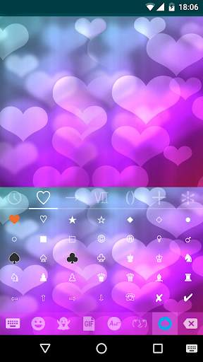 Rainbow Heart Theme - Emoji Keyboard Wallpaper screenshot 3