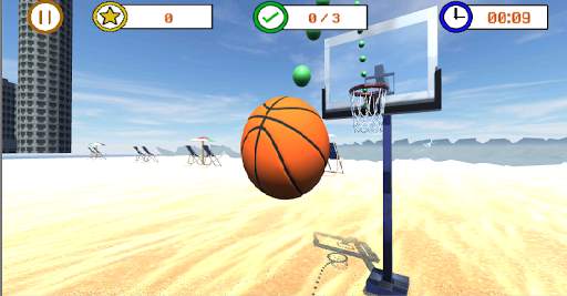 Funny Shooting Basketball स्क्रीनशॉट 1