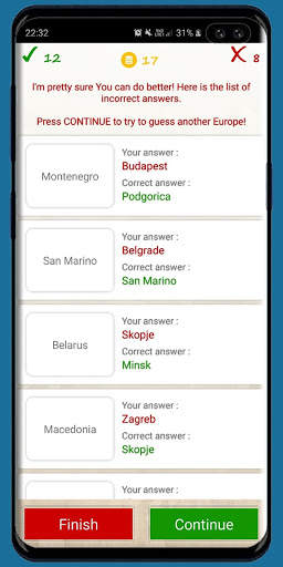 World Capitals Quiz screenshot 5