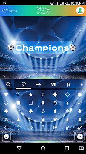 Soccer Champion Keyboard Theme screenshot 4