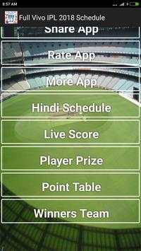 Vivo IPL 2018 Full Cricket Match Update Schedule screenshot 8