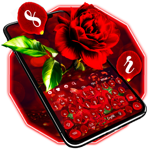 Romantic Love Red Rose Keyboard icon