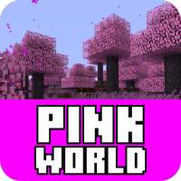 Pink World  mods for minecraft logo