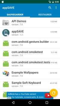 AppSave screenshot 1