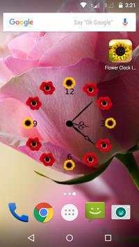 Flower clock Live Wallpaper screenshot 3