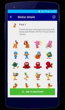 Pocoyo Stickers For WhatsApp-WAStickerApps Cartoon screenshot 3