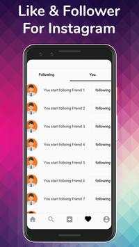 Like + Follower For Instagram screenshot 1